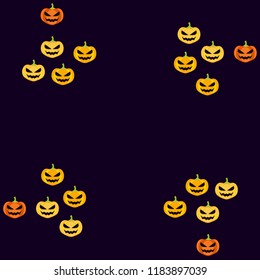 Halloween pumpkin vector background