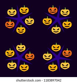 Halloween pumpkin vector background