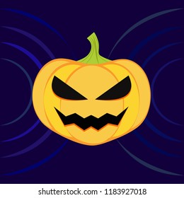 Halloween pumpkin vector background