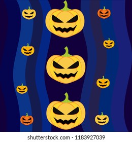 Halloween pumpkin vector background