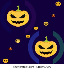 Halloween pumpkin vector background