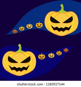 Halloween pumpkin vector background