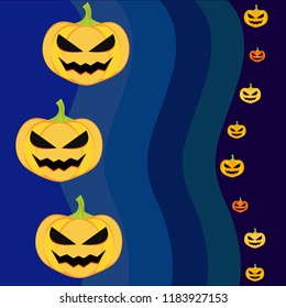 Halloween pumpkin vector background