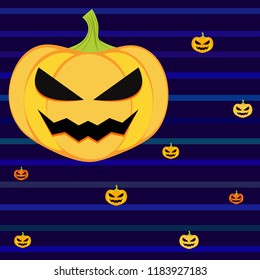 Halloween pumpkin vector background