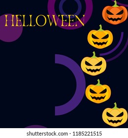 Halloween pumpkin vector background