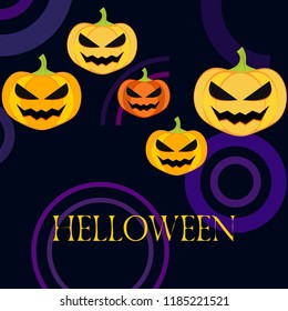 Halloween pumpkin vector background