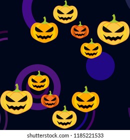 Halloween pumpkin vector background