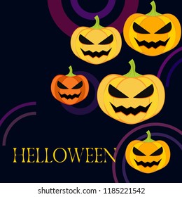 Halloween pumpkin vector background