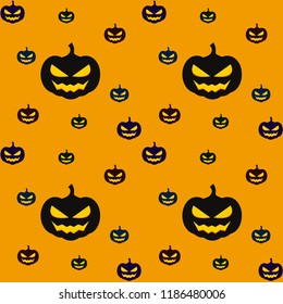 Halloween pumpkin vector background