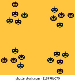 Halloween pumpkin vector background