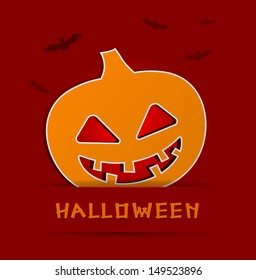 halloween pumpkin vector background