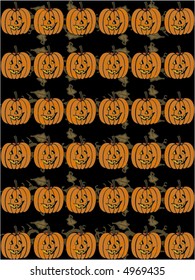 Halloween pumpkin vector background great for web-pages, and scrap-booking