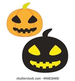 Halloween pumpkin, vector cartoon