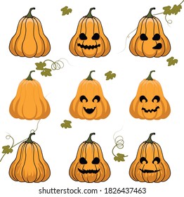 halloween pumpkin vector decor celebration