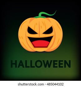 Halloween pumpkin vector design.