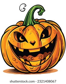 Halloween Pumpkin vector design illustration 