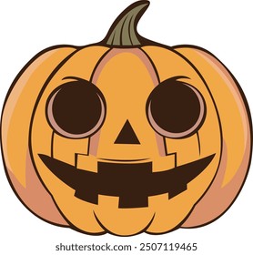 Halloween Pumpkin Vector Design with Unique Expressions