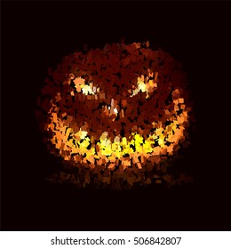 Halloween Pumpkin. Vector eps 8.