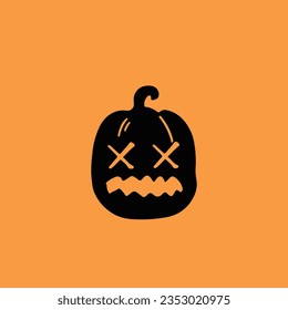 Halloween pumpkin vector flat icon