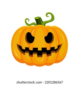 Halloween pumpkin vector. Happy Halloween. Jack o lantern pumpkins. Hand drawn flat halloween pumpkin illustration. 