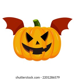 Halloween pumpkin vector. Happy Halloween. Jack o lantern pumpkins. Hand drawn flat halloween pumpkin illustration. 