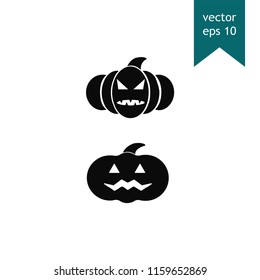 Halloween pumpkin vector icon