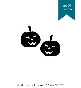 Halloween pumpkin vector icon