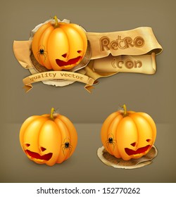 Halloween Pumpkin, vector icon