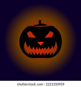 Halloween pumpkin vector icon. Halloween pumpkin.