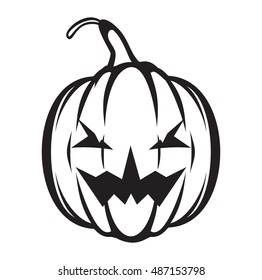 Halloween pumpkin vector icon