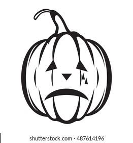 Halloween pumpkin vector icon