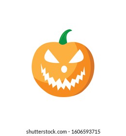 Halloween pumpkin vector icon illustration