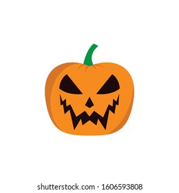 Halloween pumpkin vector icon illustration