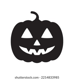 Icono vector de calabaza Halloween aislado en fondo blanco