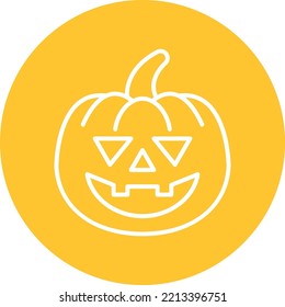 Halloween pumpkin Vector Icon which is suitable for commercial work and easily modify or edit it
