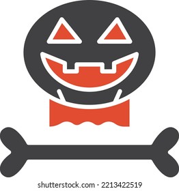 Halloween Pumpkin Vector Icon which is suitable for commercial work and easily modify or edit it
