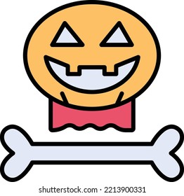Halloween Pumpkin Vector Icon which is suitable for commercial work and easily modify or edit it
