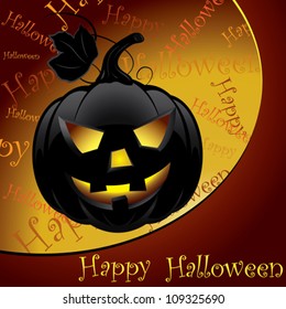 Halloween pumpkin. Vector illustration