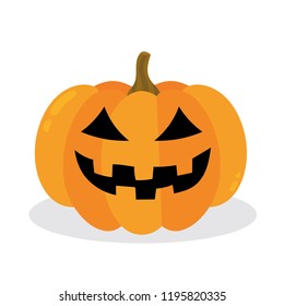 Halloween pumpkin. Vector Illustration.