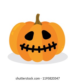 Halloween pumpkin. Vector Illustration.