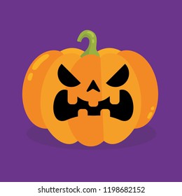 Halloween pumpkin. Vector Illustration.
