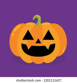 Halloween pumpkin. Vector Illustration.