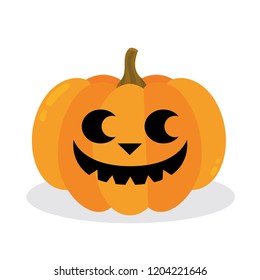 Halloween pumpkin. Vector Illustration.