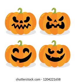 Halloween pumpkin. Vector Illustration.