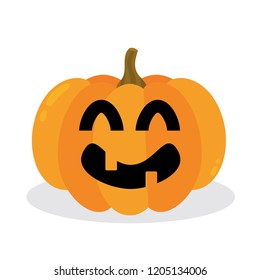 Halloween pumpkin. Vector Illustration.