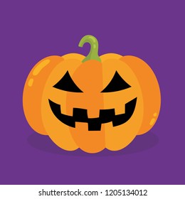 Halloween pumpkin. Vector Illustration.