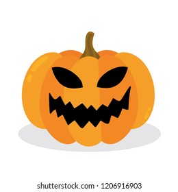 Halloween pumpkin. Vector Illustration.