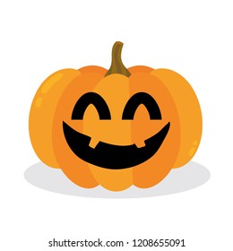 Halloween pumpkin. Vector Illustration.