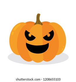 Halloween pumpkin. Vector Illustration.