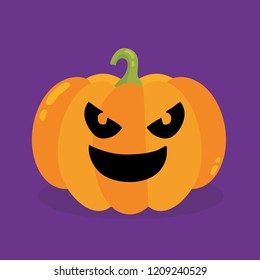 Halloween pumpkin. Vector Illustration.